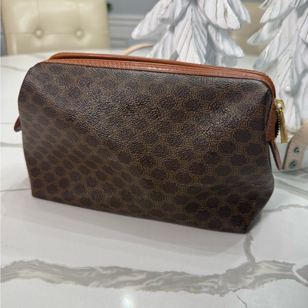 CELINE Macadam Triomphe COSMETIC Leather Pouch ✨ - Picture 7 of 12